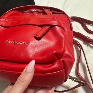 Givenchy Vibrant Red Backpack Givenchy Red & Black Nylon Urban Backpack – JOHNYCARRIBEAN main image 3